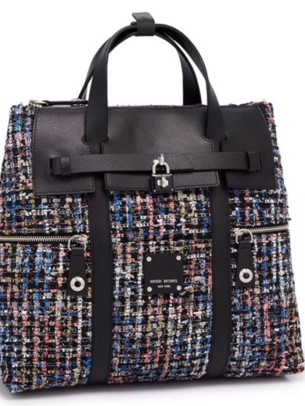 Henri Bendel Jetsetter Tweed with Black Trim - Picture 2 of 13